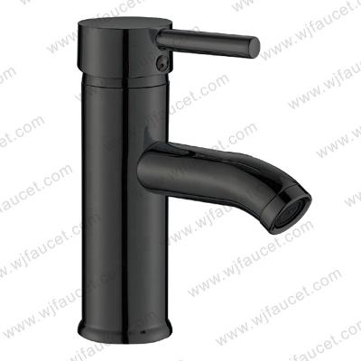 China Faucets Modern Design Stainless Steel Basin Bathroom Face Wash Faucet Black Metered Basin Faucet for sale