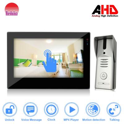 China Morningtech AHD Touch Screen Video Door Phone with record Max support32G Can be watch movies by indoor monitor for sale