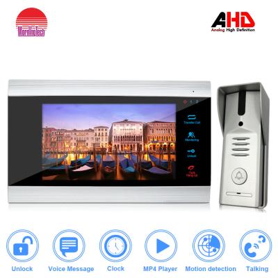 China smart home 7 Inch Sensor's Button AHD960P Video Door Phone,high quality intercom system for sale