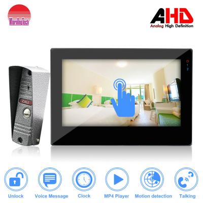 China Morningtech Metal Housing 4 wired analog video door phone Support Max.32G SD Card for sale