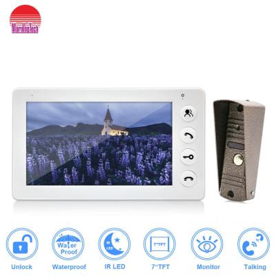 China Most economic video door phone video intercom support 1 monitor and 1 outdoor camera for sale