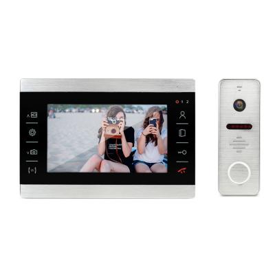 China 7 Inch Video Door Phone Doorbell Intercom Kit 1-camera 1-monitor Night Vision for sale