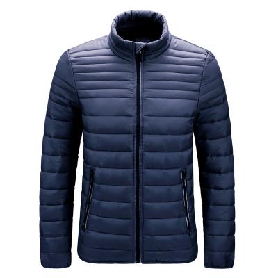 China Factory Direct Sale Men's Autumn Winter Stand Collar Jackets Windproof Long Sleeve Windproof Down Cotton Jacket For Men for sale