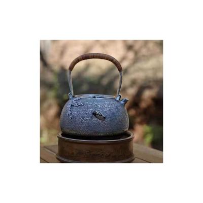 China Sustainable Ancient Chinese Custom Artwork Handmade Silver Products Satisfying Changle Kettle for sale