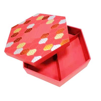 China Recyclable Custom Packing Gift Package Cardboard Box Happy New Year Snacks Candy Gift Packaging Box for sale