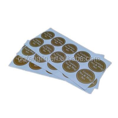 China Waterproof Round Shaped Adhesive Sticker With Coated for sale