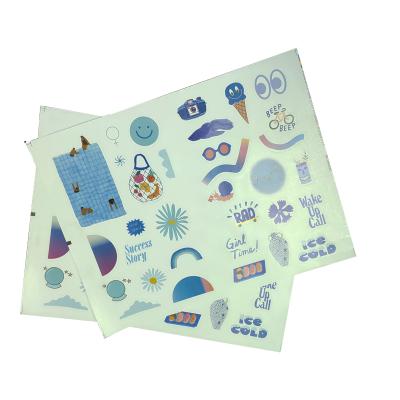 China Custom Waterproof Funny Stickers Fun Puzzle Games For Kids Sticker Teacher Rewards Students Emotional Expression Paper Sticker for sale