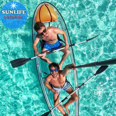 China Warter Sports Best Seller CE Certificate Approved Transparent And Clear Kayak Boat for sale