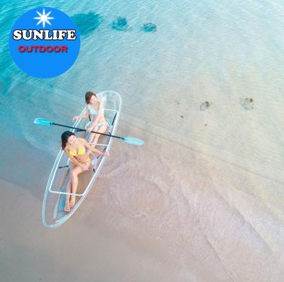 China Warter Sports Sunlife Stable 2018 Transparent Canoes With Paddles And Clear Seats for sale