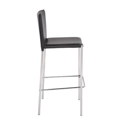 China Modern Wholesale Manufacturer Foshan Barstool Pu Leather Bar Stool Chair With 4 Legs for sale