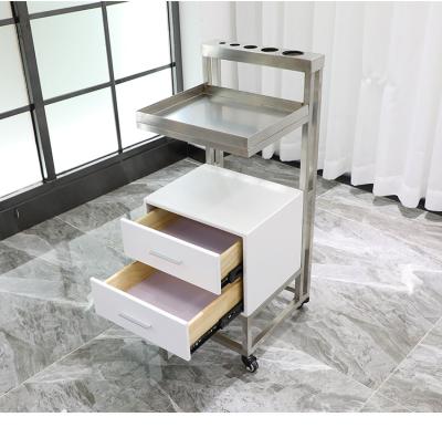 China Multifunctional Modern Car Barber Shop Furniture Barber Shop Furniture Mirror Table Trolley Barber Shop Tool Cabinet Tool Cabinet for sale