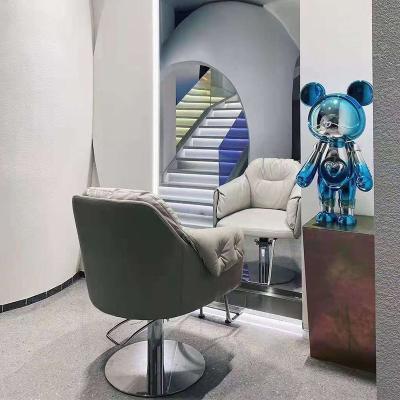 China Europe And The United States Salon Furniture Styling Luxury Hair Full Body Salon Led Circular Wall Mirror Customize Travel Link Logo Time Packing Modern Finish for sale