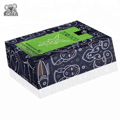 China Recyclable Custom Design Black Color Fancy Chocolate Portable Corrugated Paper Boxes Wholesale for sale