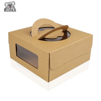 China Recyclable Paper Craft Cardboard Food Cupcake Luncheon Packaging Paper Box for sale