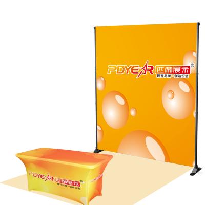 China The advertisement ; Custom Adjustable Portable Cloth Banner Banner Telescopic Exhibition Trade Show Display Stands for sale