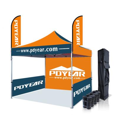 China PDyear logo printing outdoor custom aluminum sheleter gazebo marquee canopy trade show tent for advertising for sale