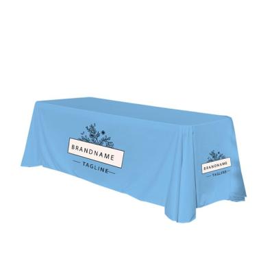 China Advertising 4 Ft Trade Show Table Covers Custom 6 4' 4Ft Stretch Cover 5Ft Fitted Logo 6' Foot For 6Ft 8 8Ft Spandex for sale