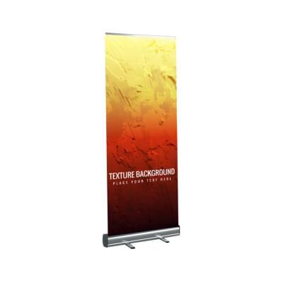 China Aluminum Display Frame Fair Stand With 80x200cm Free Design Custom Printing Rectangular Single Side Printing Roll Baner Stand for sale