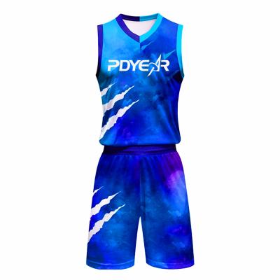 China Antibacterial High Quality Full Sublimation Basketball Tank Top Reversible Basketball for sale