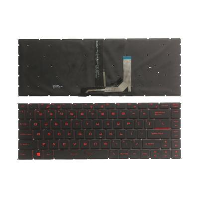 China Laptop Conductive Rubber Red Backlit Keyboard For MSI GF63 GF63 8RC GF63 LA 8RD Series for sale