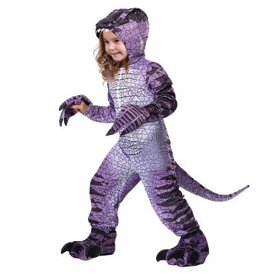 China Jurassic Custume Halloween Hot Selling Jurassic World 3 Dinosaur Jumpsuit Cosplay Costume Child Zentai for sale