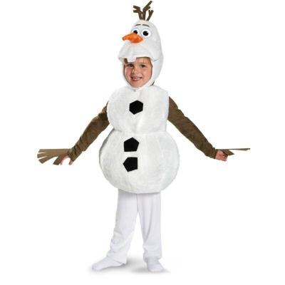 China Human Snowman Olaf Cosplay Custume Halloween Mascot Cartoon Character Costume Suit For Kid for sale