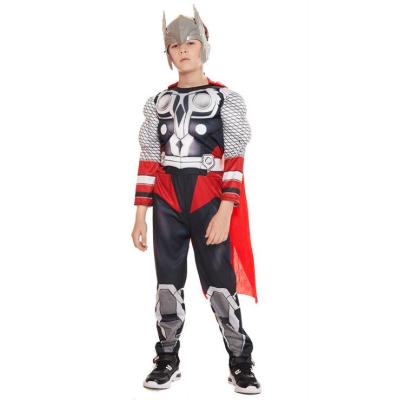 China Polyester Children's Superhero Thor Costume Classic Muscle Costume, Includes Helmet for sale