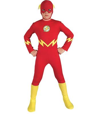 China Custom Halloween Superhero The Flash Costume Jumpsuit Halloween Party Red Kid Cosplay for sale