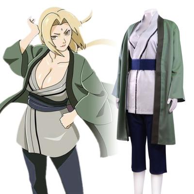 China Polyester Anime Winds Ninja Cosplay Tsunade Shippuden The Strong The Same Anime Costume Suit Full Suit Clothing For Woman for sale