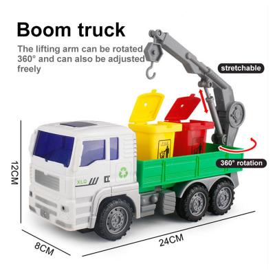 China Sliding Toys Car Sanitation Truck Kids Toys Car Maquetas De Coches Diecast 1:18 Children Toys Car Diecast Toys Model Car Vehicles for sale