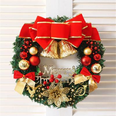 China Beautiful Colorful 2021Hot Selling Red 30cm Christmas Stage Decoration Layout Door Bell Arch New Year Tree Garland Ornaments Hanging For Best Wishes for sale