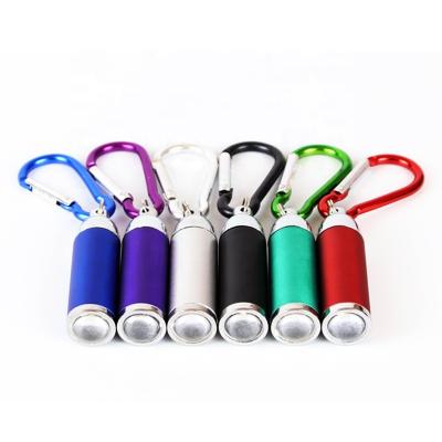 China Factory Zoom Small LED Mini Flashlight Pocket 1W Camping Telescopic Strong Head Chain Light For Gift Promotion for sale