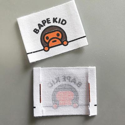 China Sustainable Garment Cotton Labels Organic Clothing Labels Print Label For Clothing for sale