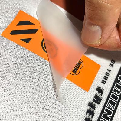 China Viable Custom Heat Transfer T-shirt Iron On Transfer Label Custom Garment Film Mark Screen Printing Heat Transfer Label for sale