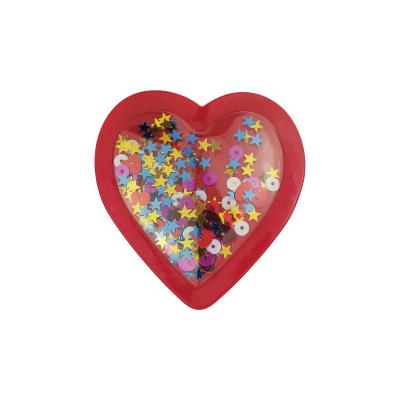 China Viable Design High Quality Custom Logo Fashion Patch PVC Glitter PVC Inflatable Sequins Patch for sale