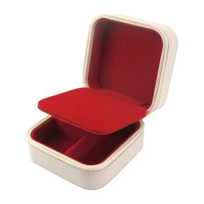 China Wholesale Custom Jewelry Box Travel Jewelry Case Orgernizer Luxury logo Jewelry Display Box for Cunter for sale