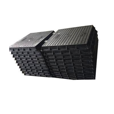 China Ductile Iron EN124 D400 C250 Ductile Epoxy Coating DCI Iron Recessed Diameter Water Tank Manhole Cover Foundry for sale