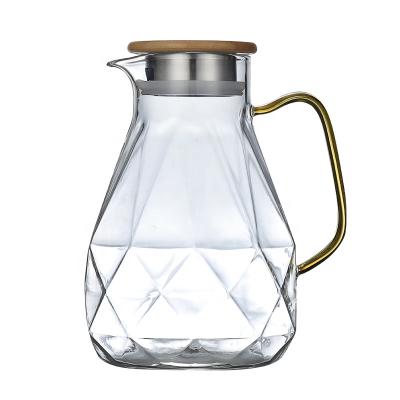 China High Borosilicate Glass Durable , High Temperature Resistant , High Capacity Cold Kettle For Household Use for sale