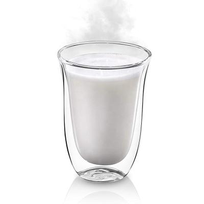 China Simplicity Viable Modern Anti-hot Espresso Double Wall Glass Coffee Mugs For Tea/Coffee/Beverage Drinks for sale