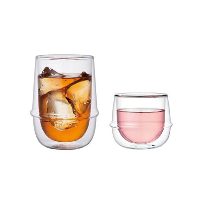 China Viable Eco Friendly Products Double Wall Glass Mugs for sale