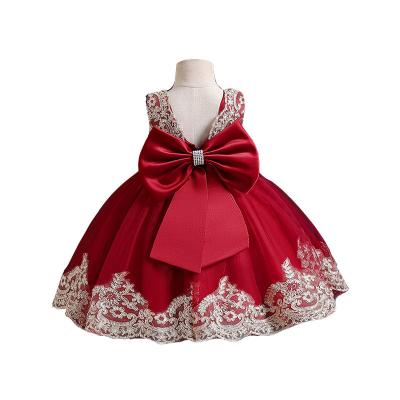 China 2021 Wholesale Embroidered Flower Baby 3 Years Old Wear Dresses Children's Dress Girls' Dresses Children's Clothing Girl's Dress for sale