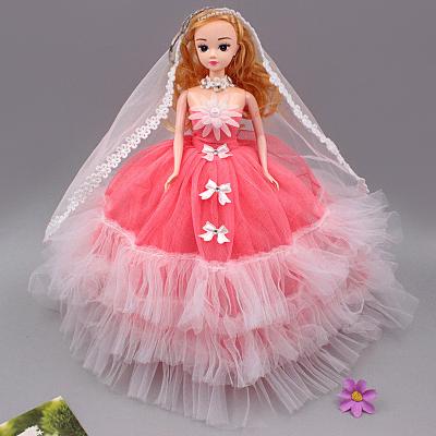 China Wedding Princess Bridal Poncho Confused Keychain Keychain Doll Cartoon Toy 30CM Senior Wedding Foil Pendant Birthday Gift for sale