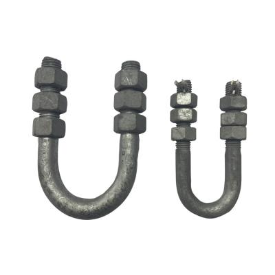 China Hot Selling Overhead Line Accessories China Supplier Insulated Hot Dip Galvanized Steel U Bolt for sale