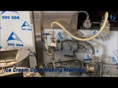 Stain Steel Ice Cream Cone Making Machine 380V 3.37kw High Capacity