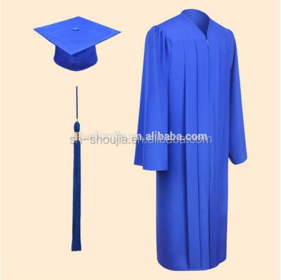 China As Customer Requirements BA Graduation Gowns Bachelor Long Gown Bachelor Blue Graduation Dress for sale