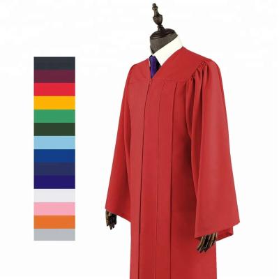 China Wholesale School Matte Bachelorette Higher Education Center Red Adult Graduation Dresses for sale