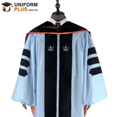 China Suitable for university academic phd regalia and graduation gown customized by graduation for sale