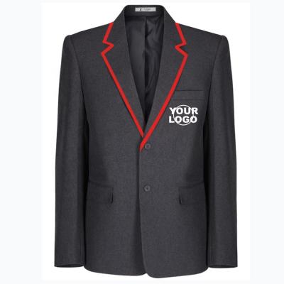 China Wholesale Custom Logo Design High School Manufacturer Student School Uniform Blazer for sale