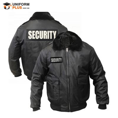 China Guard Premium Winter Patrol Security Guard Uniform Jackets for sale