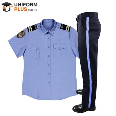 China Wholesale security guard and pants patrol design guard business officer dress shirt set security uniform for sale